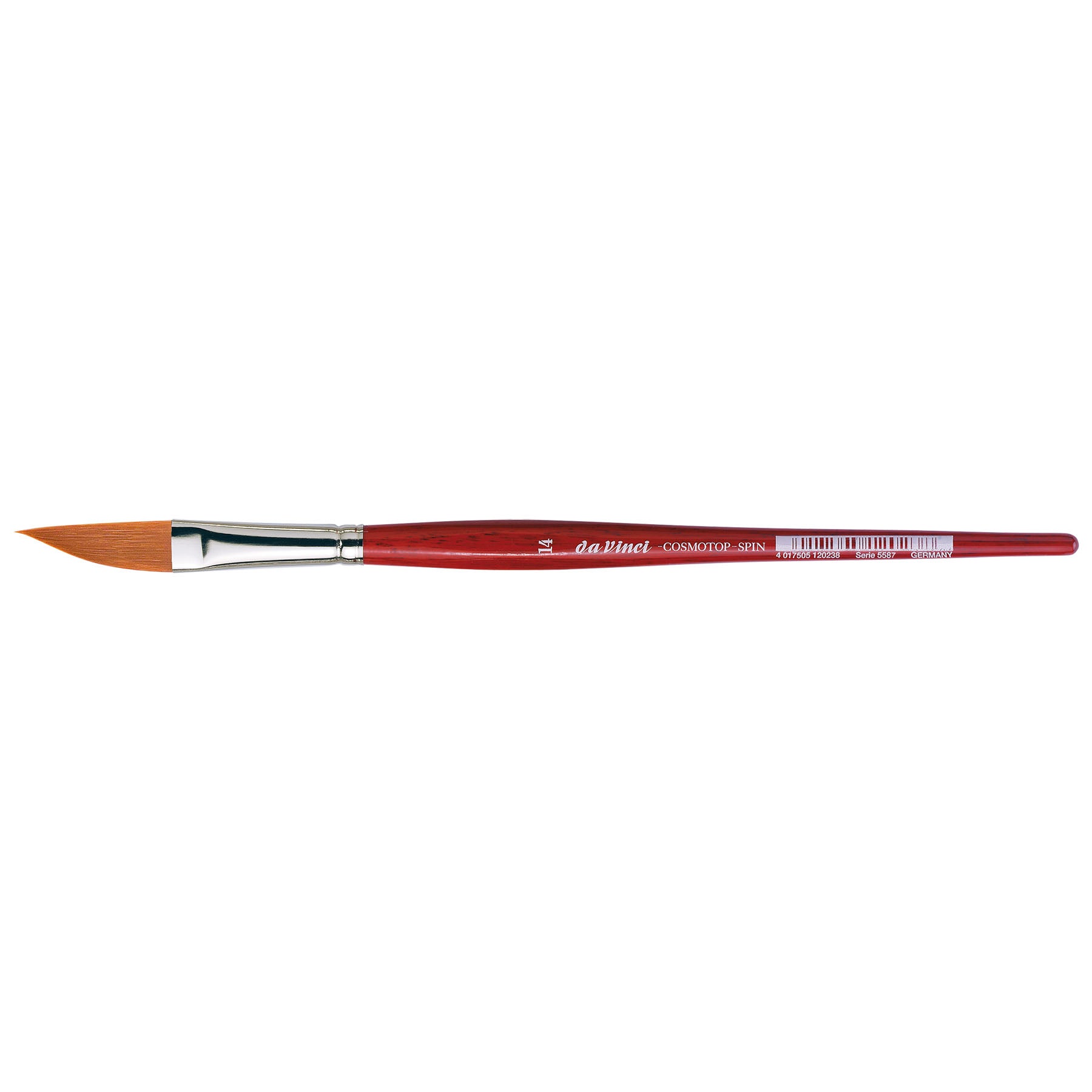 COSMOTOP-SPIN Striper Brush, Synthetic, Watercolor, Slant, Size 14