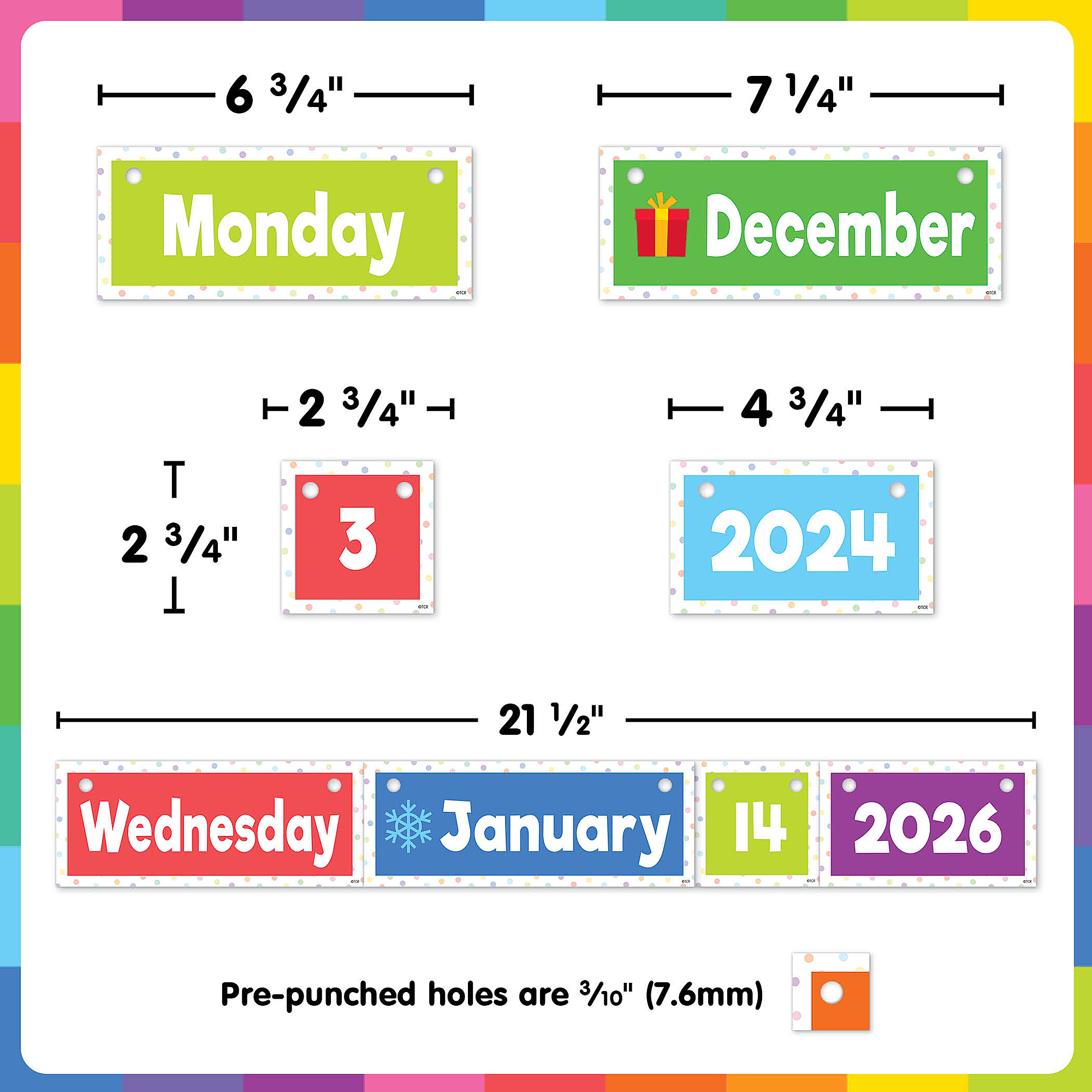 Colorful Flip Calendar