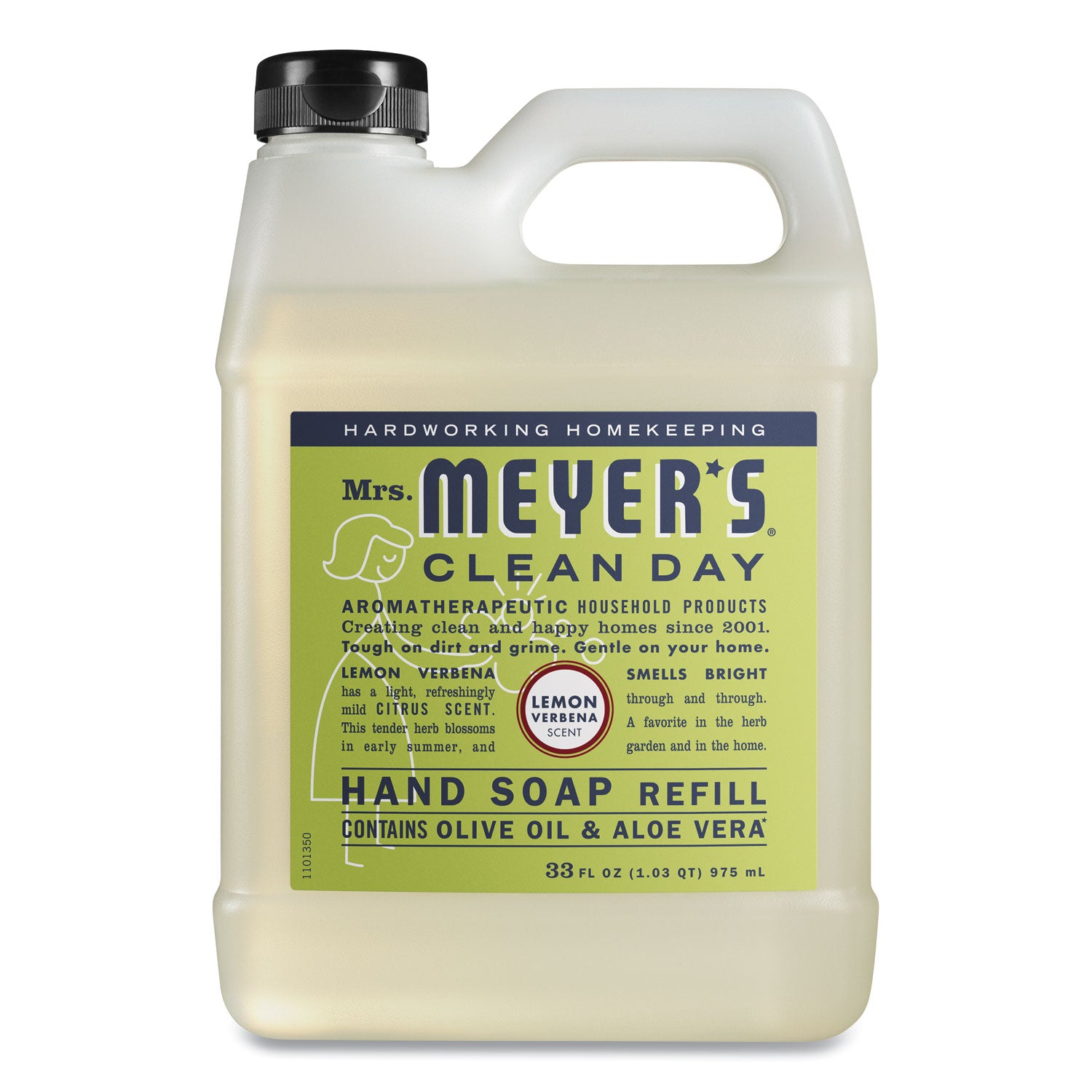 Clean Day Liquid Hand Soap Refill, Lemon Scent, 33 Oz, 6/Carton