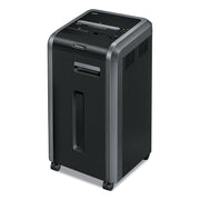 Continuous Shredder - Cross Cut - 22 Per Pass - for shredding Staples, Credit Card, CD, DVD, Paper Clip, Junk Mail, Paper - 0.156" x 1.500" Shred Size - P-4 - 14 ft/min - 9.50" Throat - 16 gal Wastebin Capacity - Black, Dark Silver