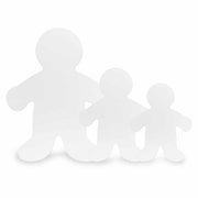 People Paper Cutouts - 5", 6", 8.5" Assortment 25 pc each, 75 total count