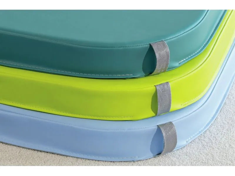 Nomad Pouffe - Teal, 19.7"L x 16.5"W x 2.4"H
