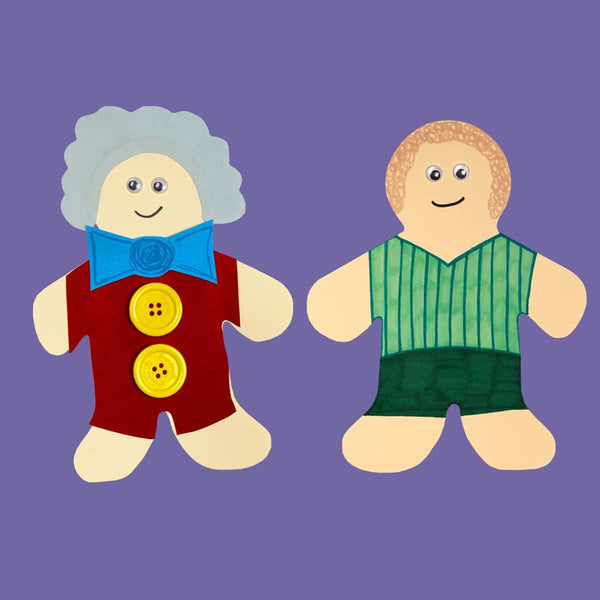 People Paper Cutouts - Culturally Diverse Family, Textweight, 7" Mommy - 25 ct