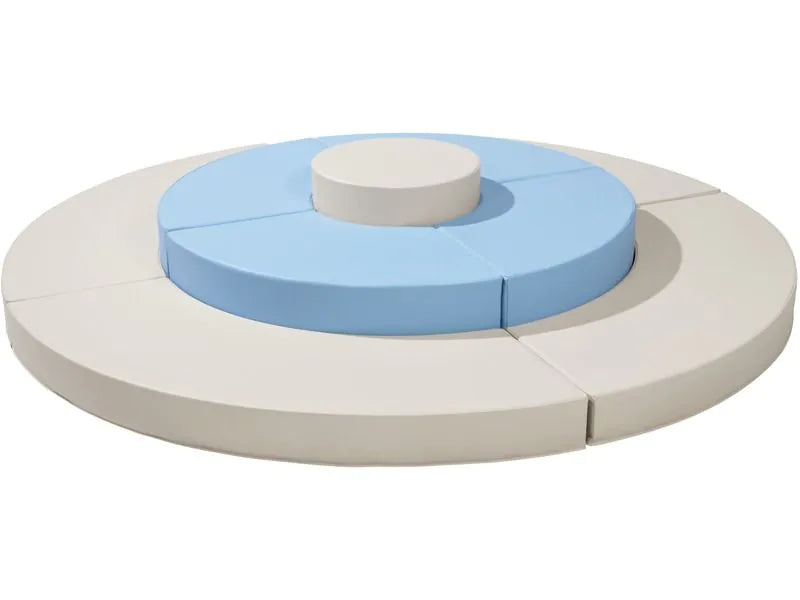 Kidy S'Cool Group Play Island - Light Blue/Ivory
