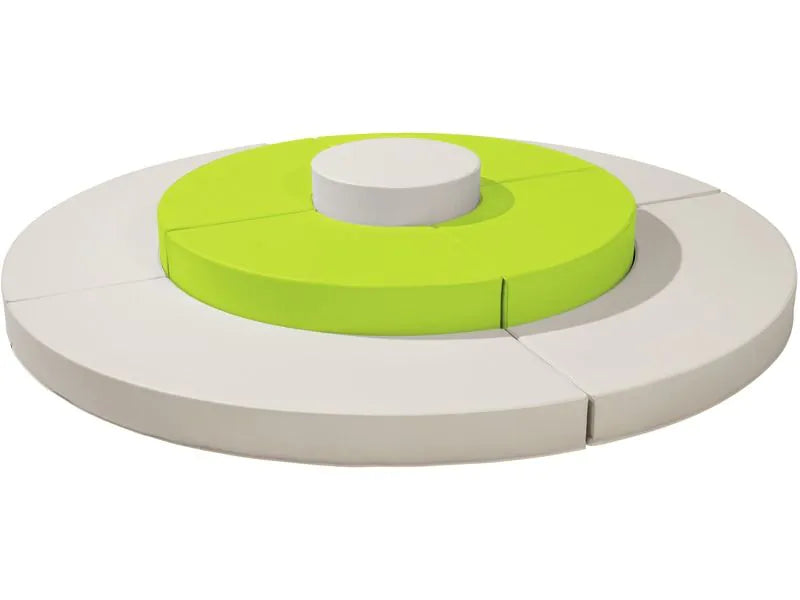 Kidy S'Cool Group Play Island - Light Green/Ivory