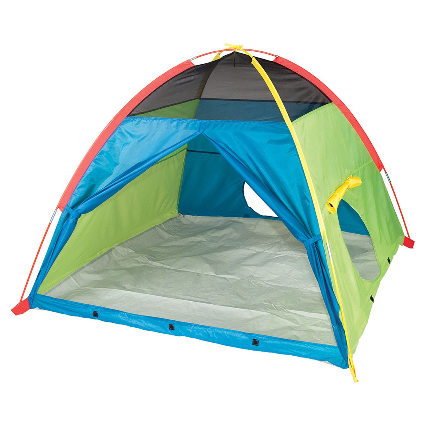 Super Duper 4-Kid Dome Tent - Blue / Green / Red / Yellow