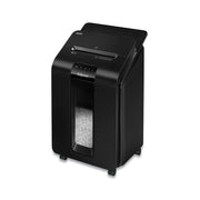 Non-continuous Shredder - Micro Cut - 100 Per Pass - for shredding Paper, Staples, Credit Card, Paper Clip - 0.156" x 0.391" Shred Size - P-4 - 8 ft/min - 8.62" Throat - 15 Minute Run Time - 6 gal Wastebin Capacity - Black
