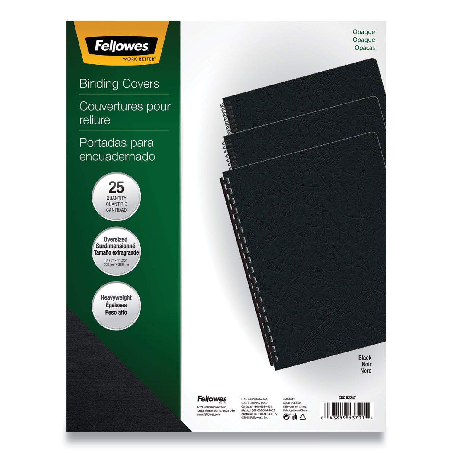 11.3" Height x 8.8" Width x 0.1" Depth - For 8 3/4" x 11 1/4" Sheet - Black - Polypropylene - 25 / Pack