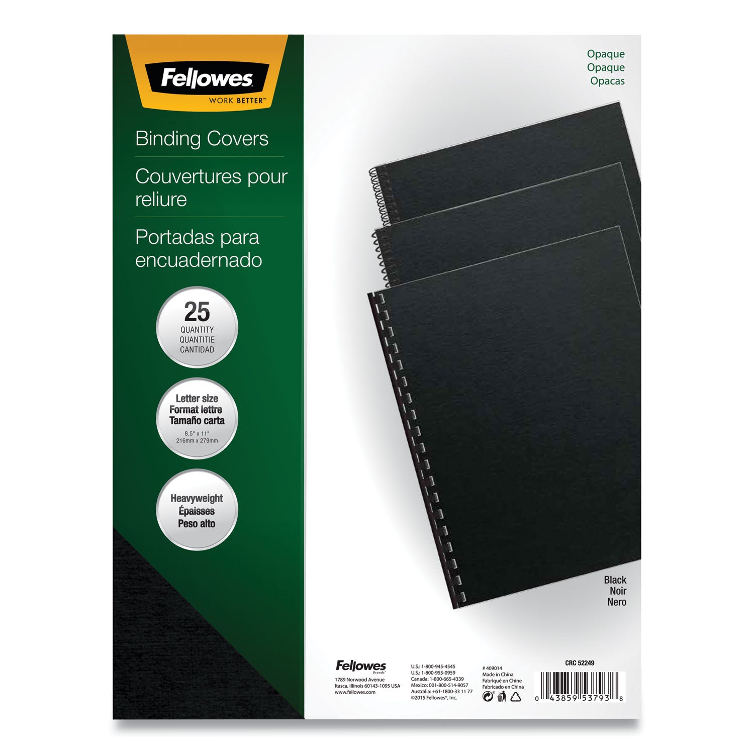 11" Height x 8.5" Width x 0.1" Depth - For Letter 8 1/2" x 11" Sheet - Rectangular - Black - Polypropylene - 1 Pack