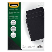 Fellowes Expressions Oversize Linen Presentation Covers - 11.3" Height x 8.8" Width x 0.1" Depth - For 8 3/4" x 11 1/4" Sheet - Black - Linen - 1 Pack