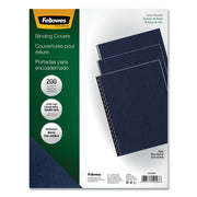 Fellowes Expressions Linen Presentation Covers - 11" Height x 8.5" Width x 0.1" Depth - For Letter 8 1/2" x 11" Sheet - Navy - Linen - 1 Pack