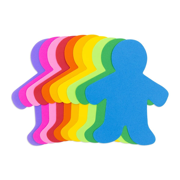 Bright Family Cutouts - Assorted Color Paper - 5" Wee kid-40 count