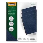 Classic Grain Texture Binding System Covers, 11 X 8.5, Navy, 50/pack