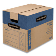 Bankers Box SmoothMove Prime Moving Boxes, Heavy Duty, Lid Lock Closure, Kraft, 12" x 16" x 12" (Internal), 10/Carton