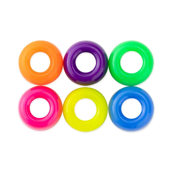 Bucket O'Beads w/ Thread - 375 neon barrel pony, 6x9 mm