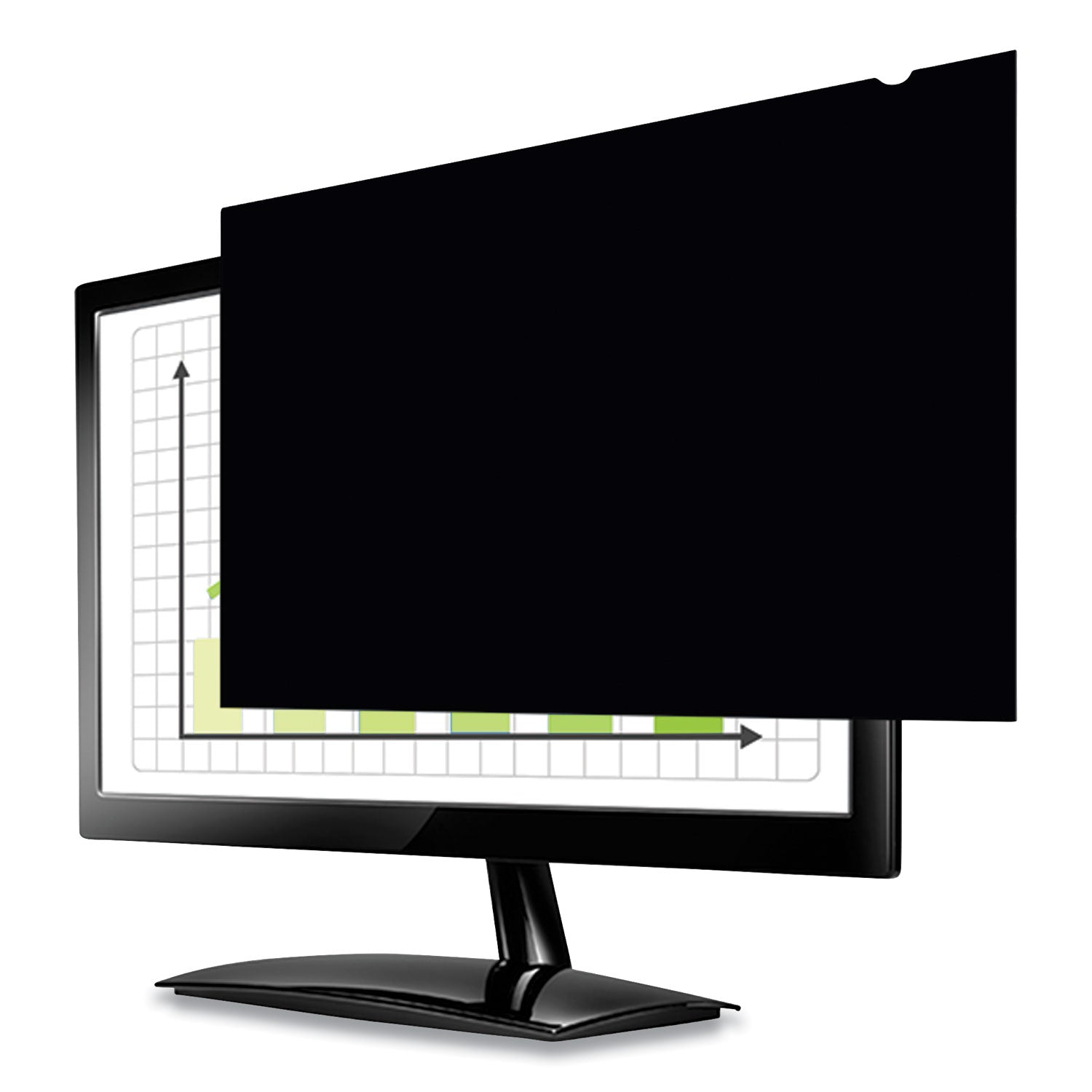 Fellowes PrivaScreen Blackout Privacy Filter for 24" Widescreen LCD Monitor or Notebook, 16:9 Aspect Ratio, Black, Fingerprint and Scratch Resistant, Polyethylene, 1 Each