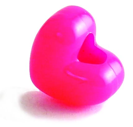 Bucket O'Beads w/ Thread - 165 neon heart pony