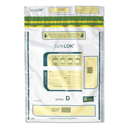 ControlTek SafeLOK Tamper-Evident Deposit Bags - 16" Length x 12" Width - Seal Closure - White - Cash, Deposit, Note, Bill - 100 / Pack