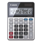 Dual Power, Solar, Battery Powered, Angled Display, Replaceable Battery - 12 Digits - LCD - Battery/Solar Powered - 0.9" Height x 4.2" Width x 5.9" Length - Beige - Metal - Desktop - 1 Each