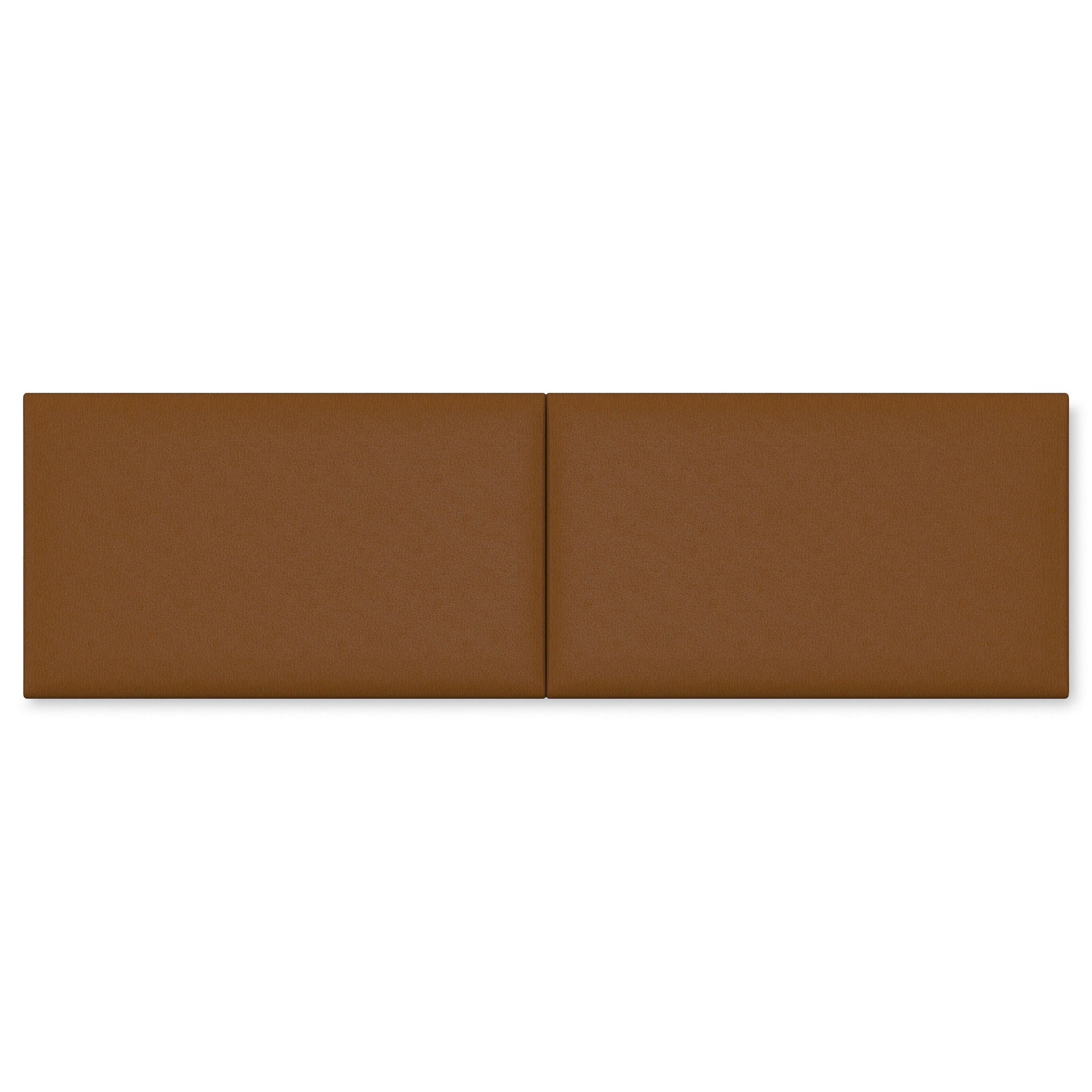 Jaxx Panelist Modern Padded Headboard- Set of 2 Wall Mounted Panels (Each 22.5" x 30")- Queen Double Tall, Vegan Leather, Black