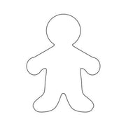 Bright Family Cutouts - White Paper - 25 People, 5"