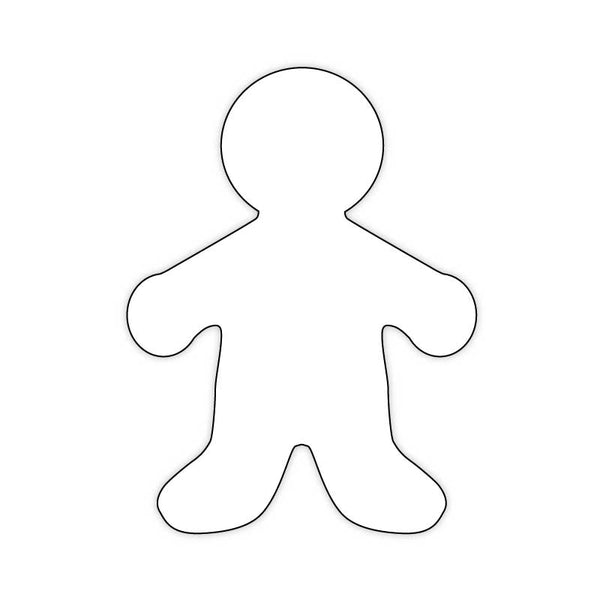 Bright Family Cutouts - White Paper - 25 People, 5"