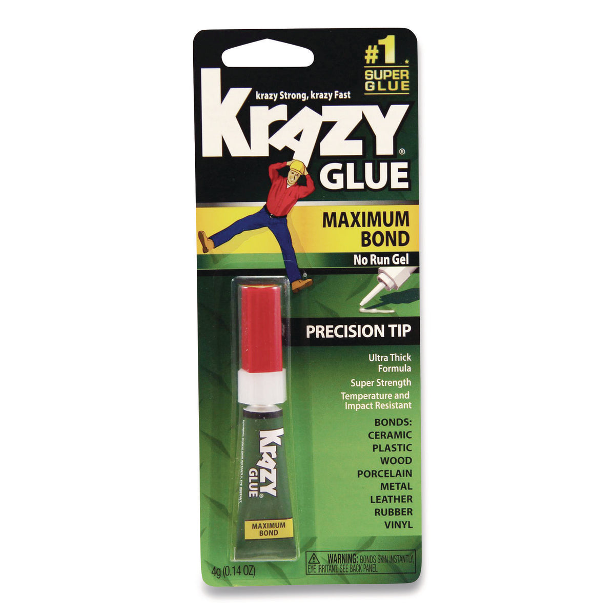 Krazy Glue 0.14 Oz. Maximum Bond Super Glue Gel