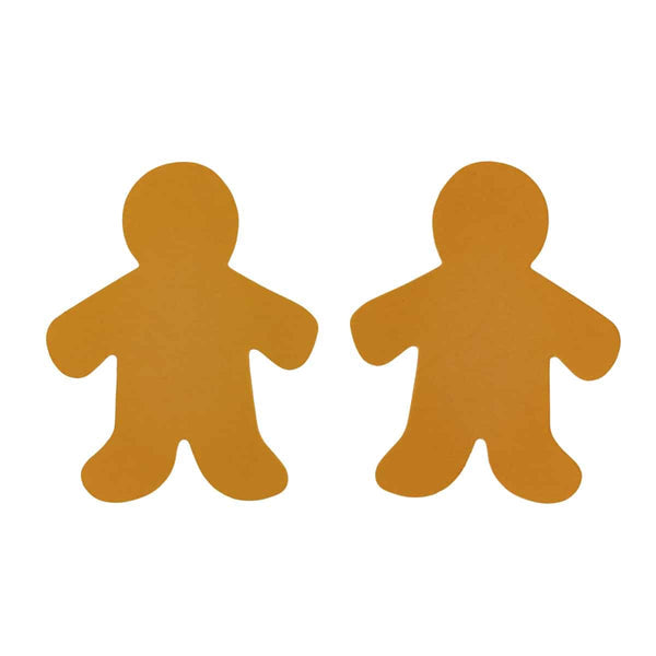 Gingerbread Man - 24 count, 5" cardstock, Brown