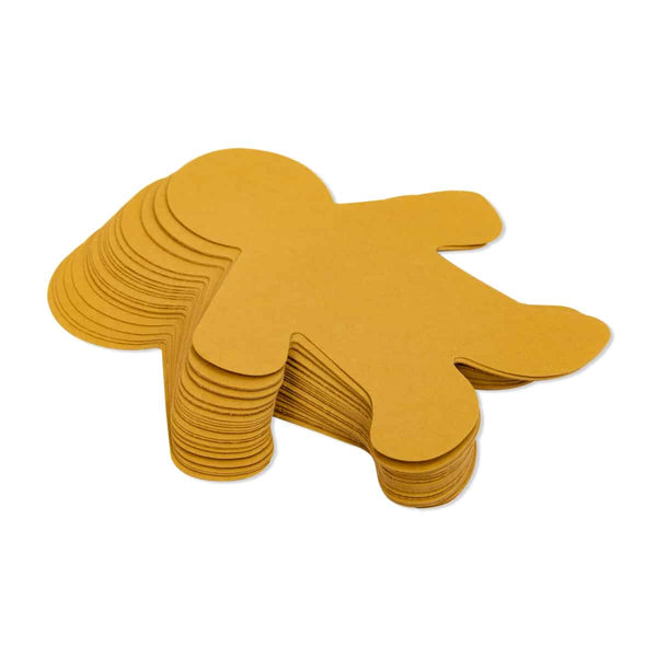 Gingerbread Man - 24 count, 5" cardstock, Brown