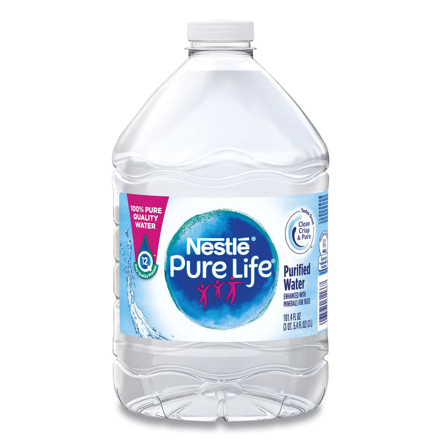 Pure Life Purified Water, 101.4 Oz Bottle, 6/pack