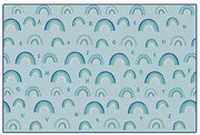 KIDSoft Rainbows Literacy Rug Green - 6ft x 9ft - Rectangle - Light Green