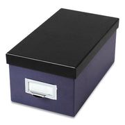 External Dimensions: 11.5" Length x 6.5" Width x 5" Height - Media Size Supported: Index Card 4" x 6" - 1000 x Index Card (4" x 6") - Indigo, Black - For Index Card, Recipe, Photo, Notes - Recycled - 1 Each