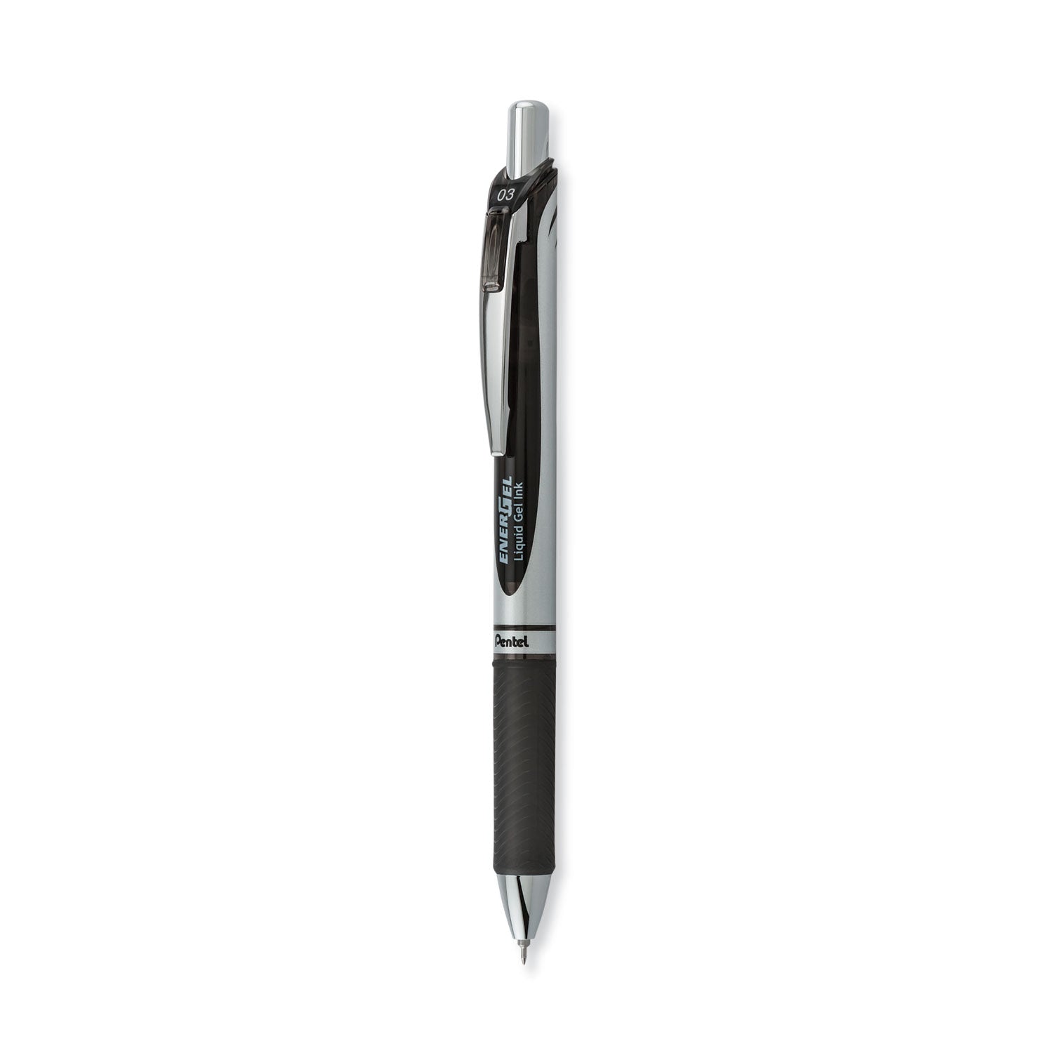 Pentel Deluxe RTX Retractable Pens - 0.3 mm Pen Point - Refillable - Retractable - Black Ink - Gel-based - 1 Dozen