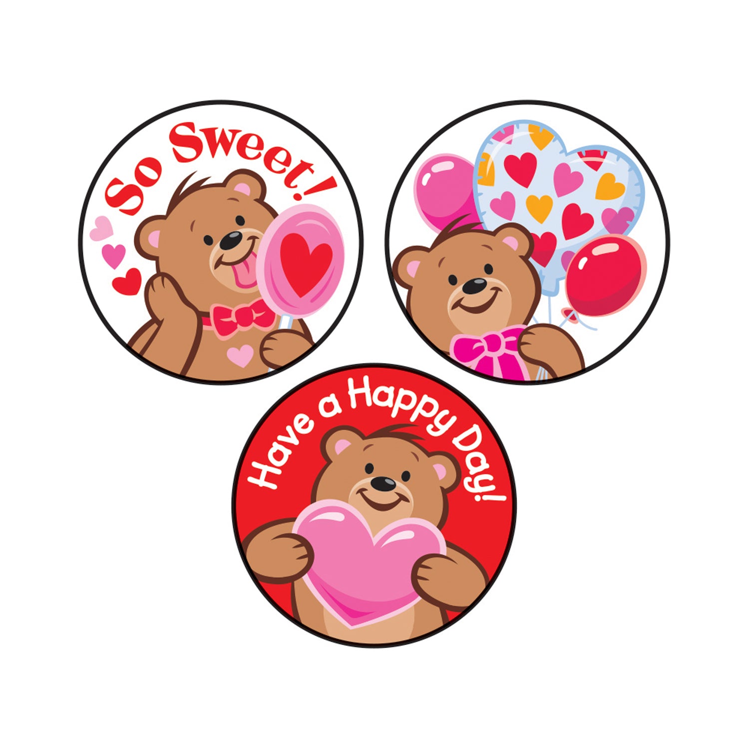 Friendship Bears/Chocolate Cherry Stinky Stickers®, 48 Count
