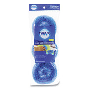 Poly Mesh Scrubbers, Blue, 3/pack
