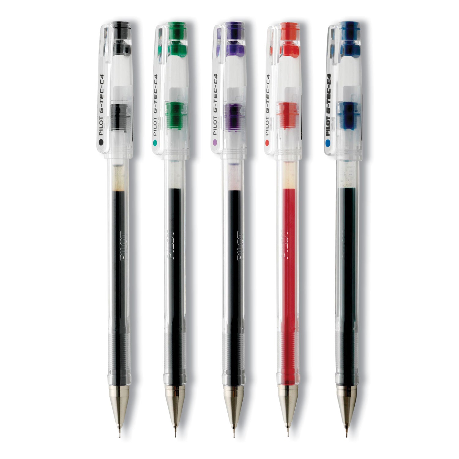 G-TEC-C Ultra Gel Pen, Stick, Ultra-Fine 0.4 mm, Assorted Ink and Barrel Colors, 5/Pack