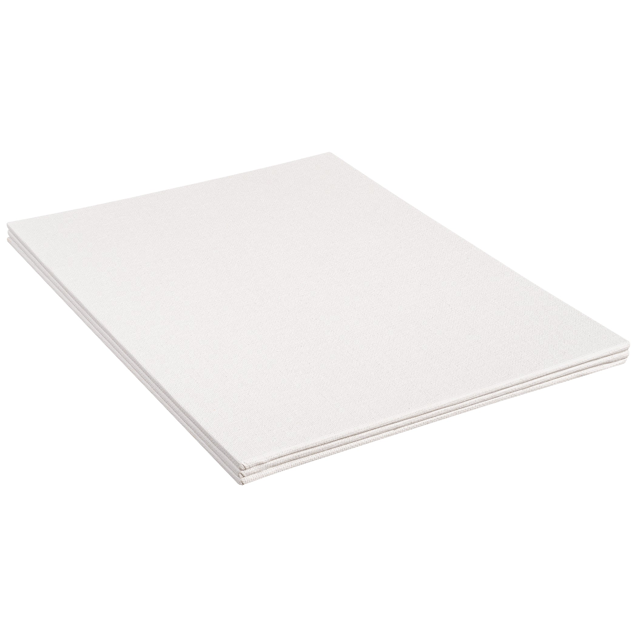Canvas Panels, White, 9" x 12", 3 Panels