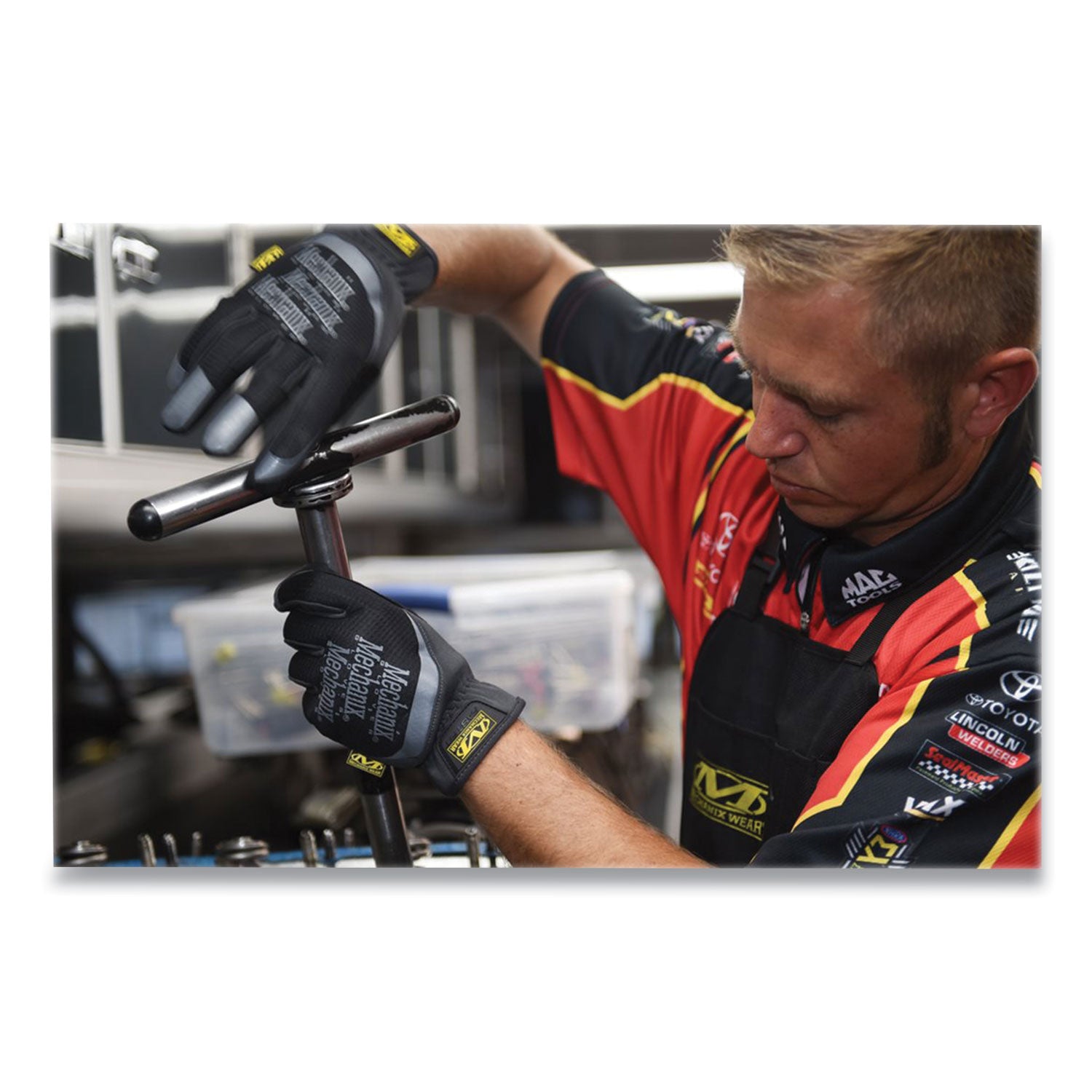 MFF-05-009 Mechanix Gloves, Mech Fastfit,  9, Black