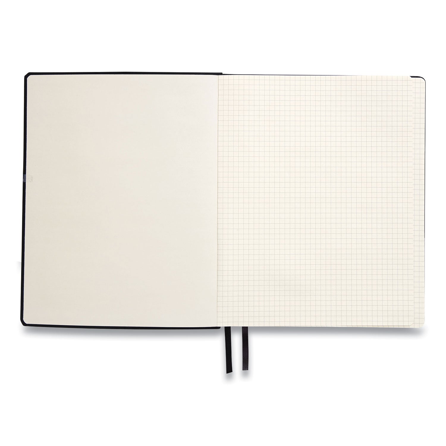 Flexible-Cover Business Journal, 1-Subject, Quadrille Rule, Black Cover, (128) 10 x 8 Sheets