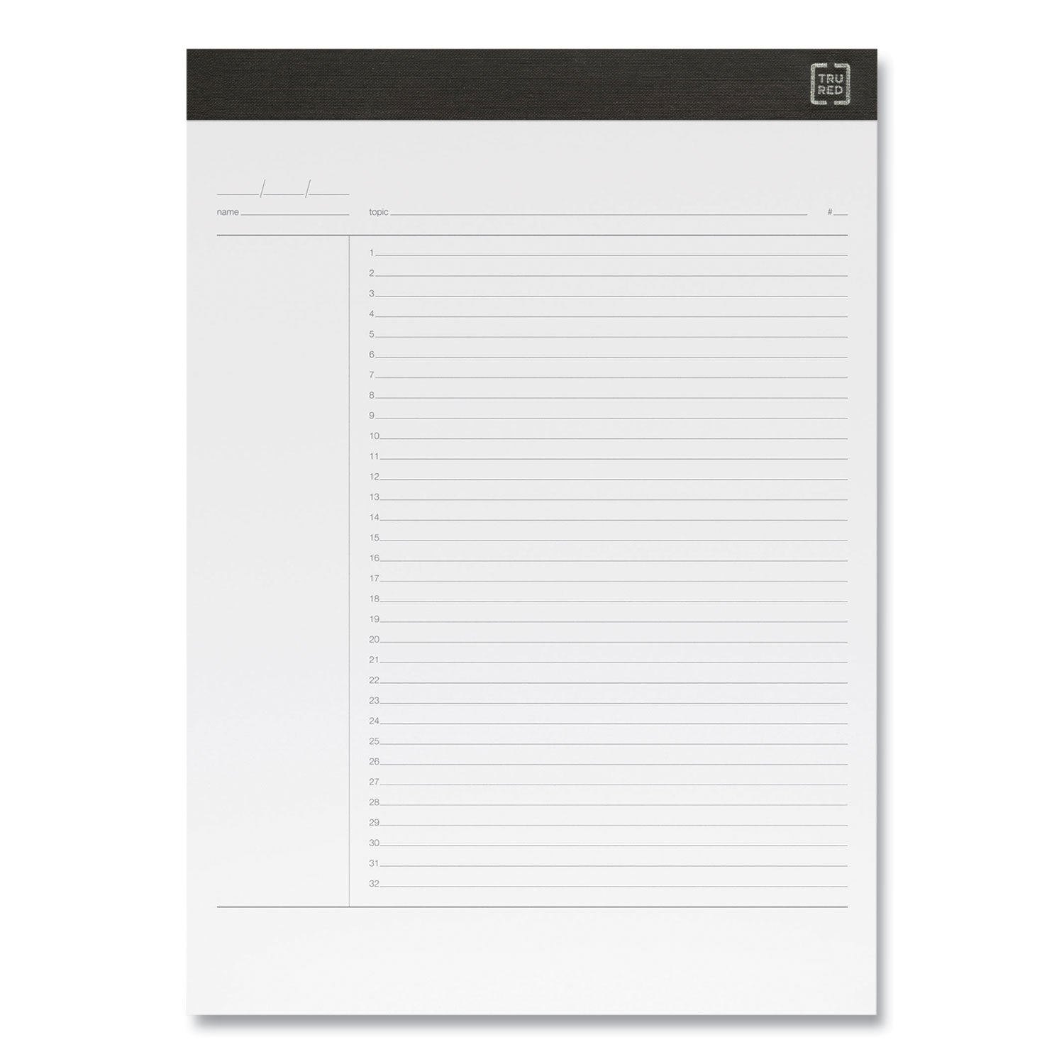 Notepads, Project-Management Format, 50 White 8.5 X 11.75 Sheets, 6/pack