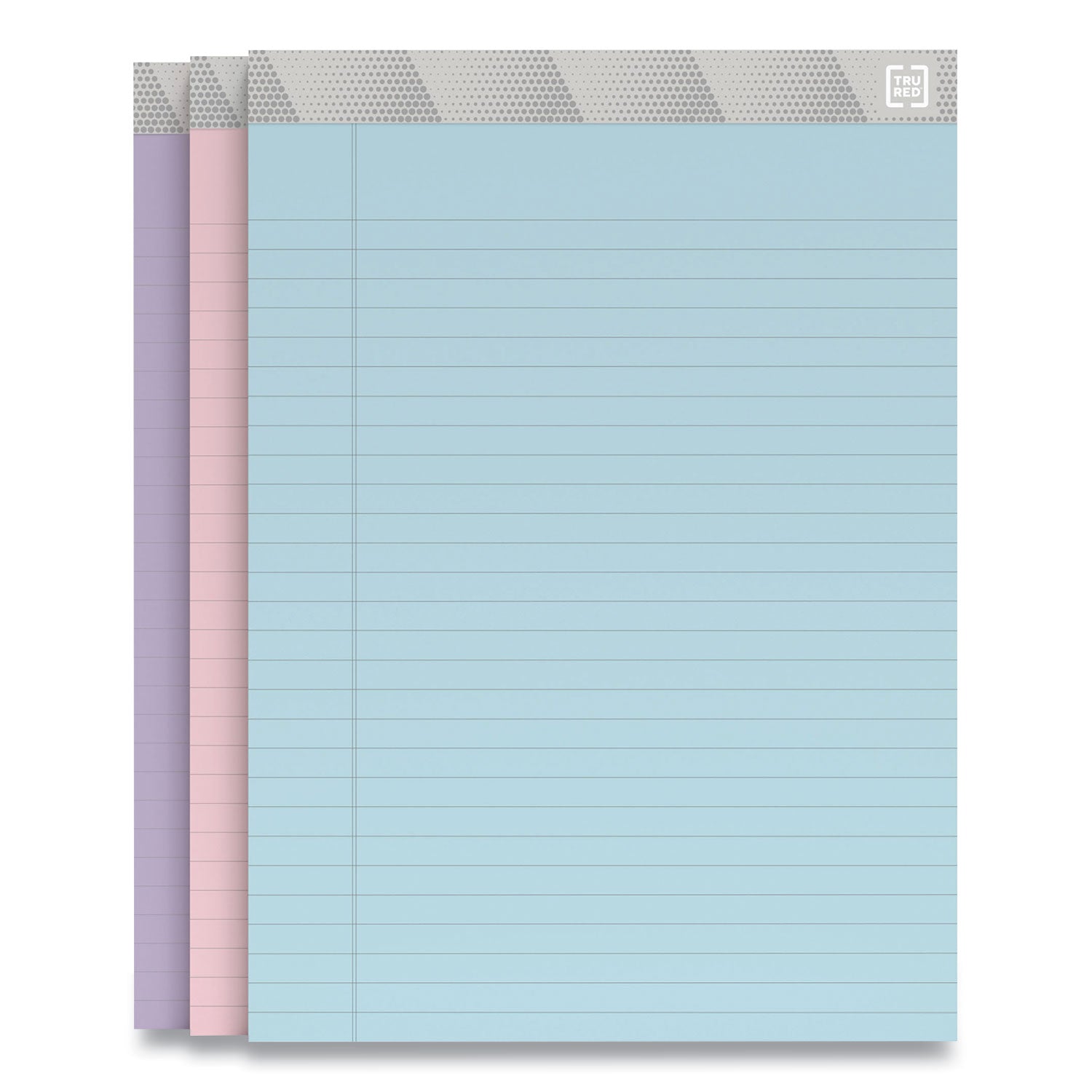 Notepads, Wide/legal Rule, 50 Assorted Pastel-Color 8.5 X 11.75 Sheets, 6/pack