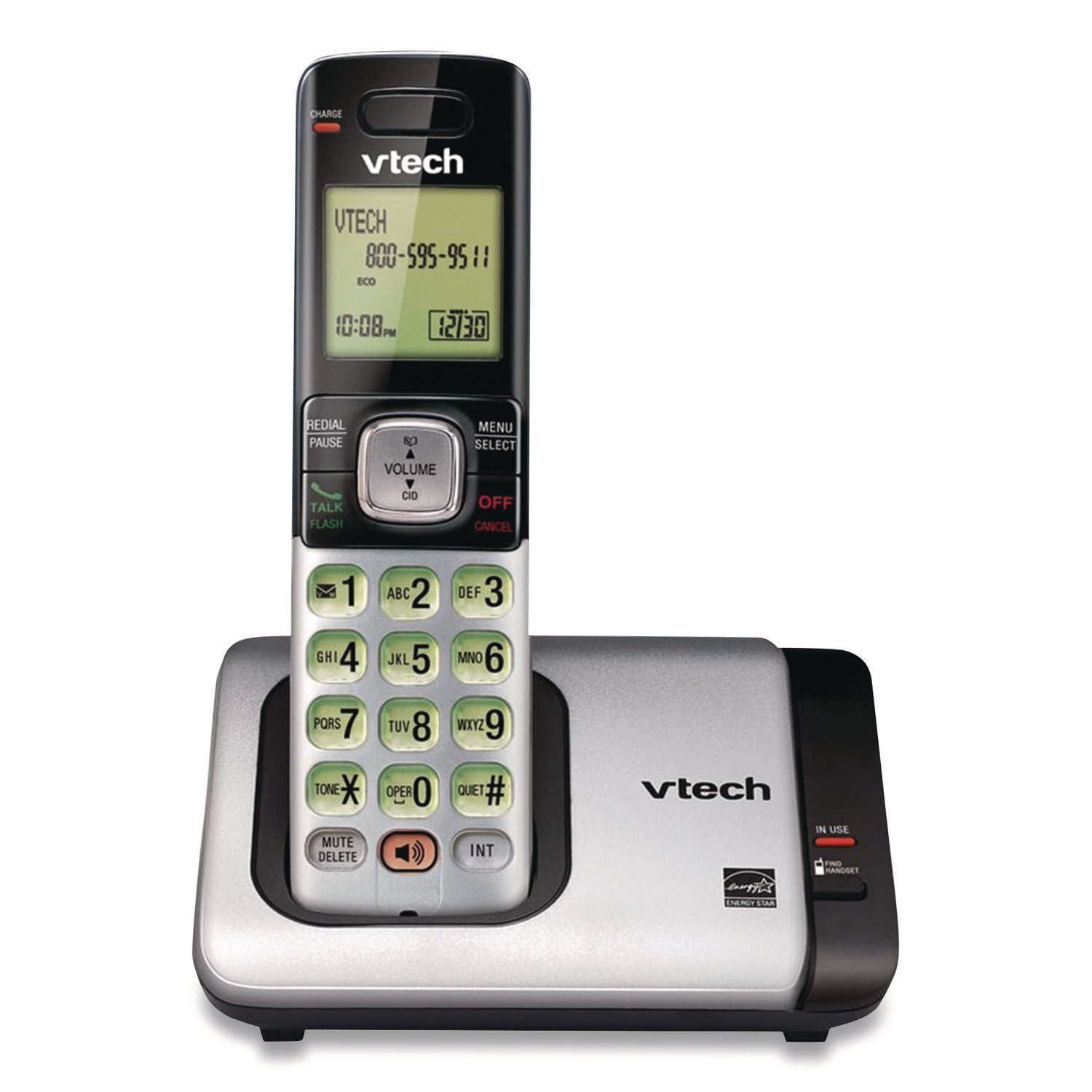 CS6719 CORDLESS TELEPHONE, BLACK/SILVER