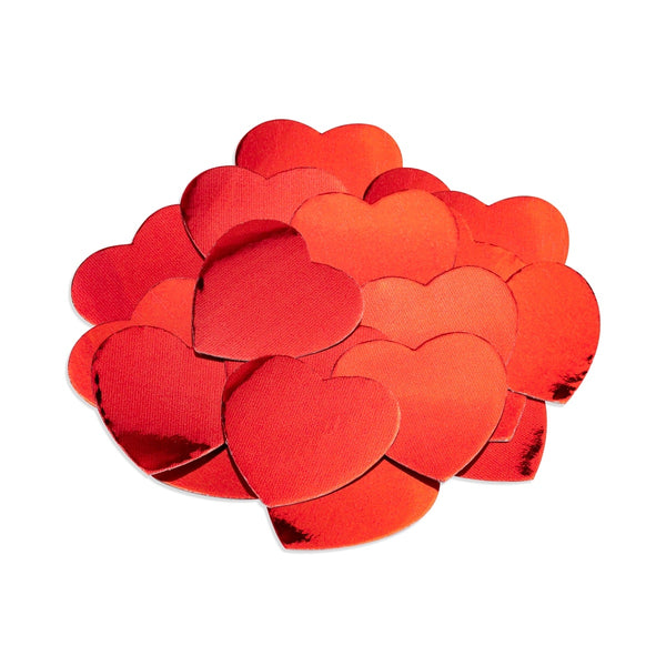 Hearts & Stars - Cardstock, 30 ct., 2" Red Mirror Hearts