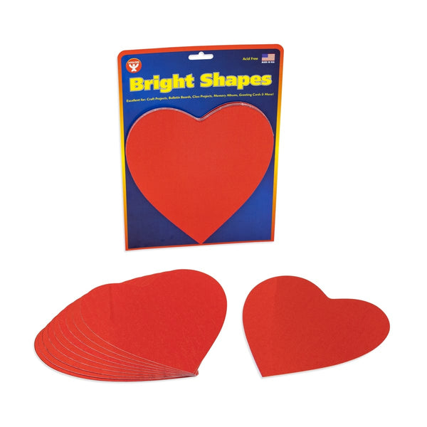 Hearts & Stars - Cardstock, 10 ct., 6" Silver Mirror Stars