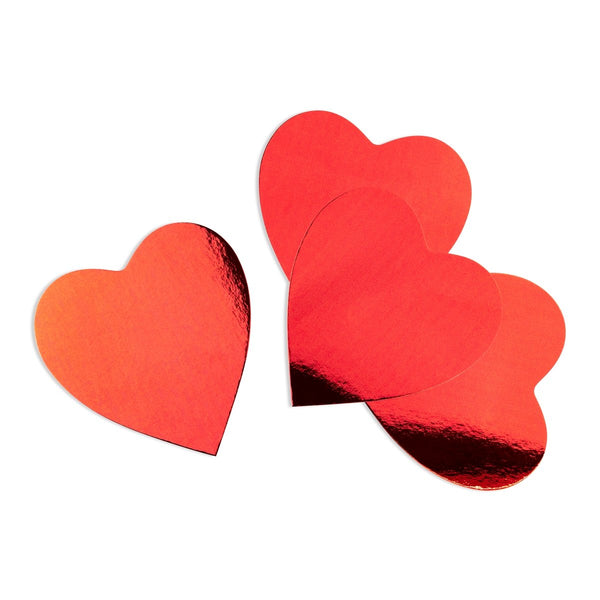 Hearts & Stars - Cardstock, 10 ct., 6" Silver Mirror Stars