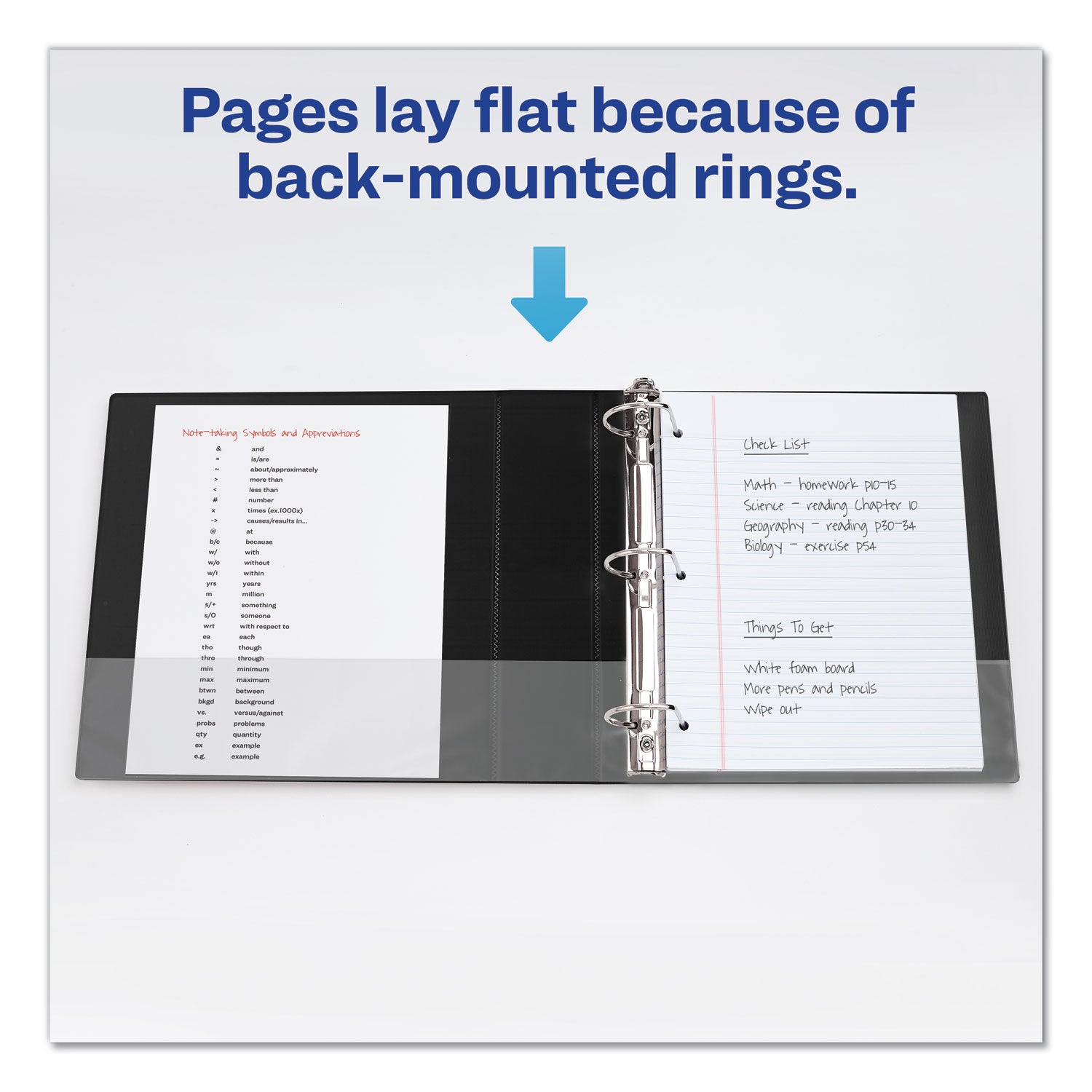 Durable Non-View Binder With Durahinge And Slant Rings, 3 Rings, 2" Capacity, 11 X 8.5, Black