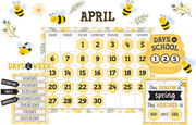Buzzing Bees Calendar Bulletin Board