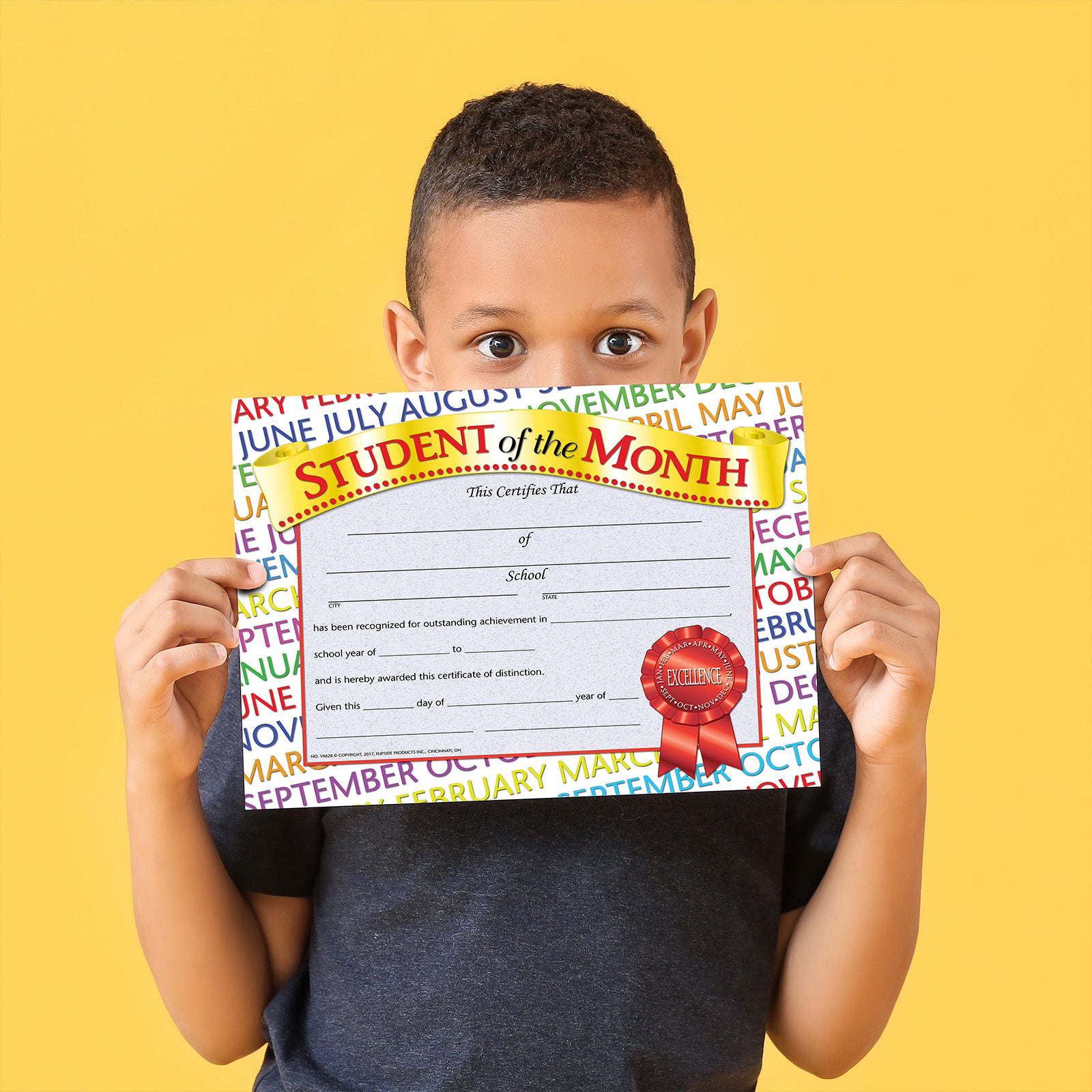 Student of the Month Award Certificate, 8.5" x 11", Pack of 30
