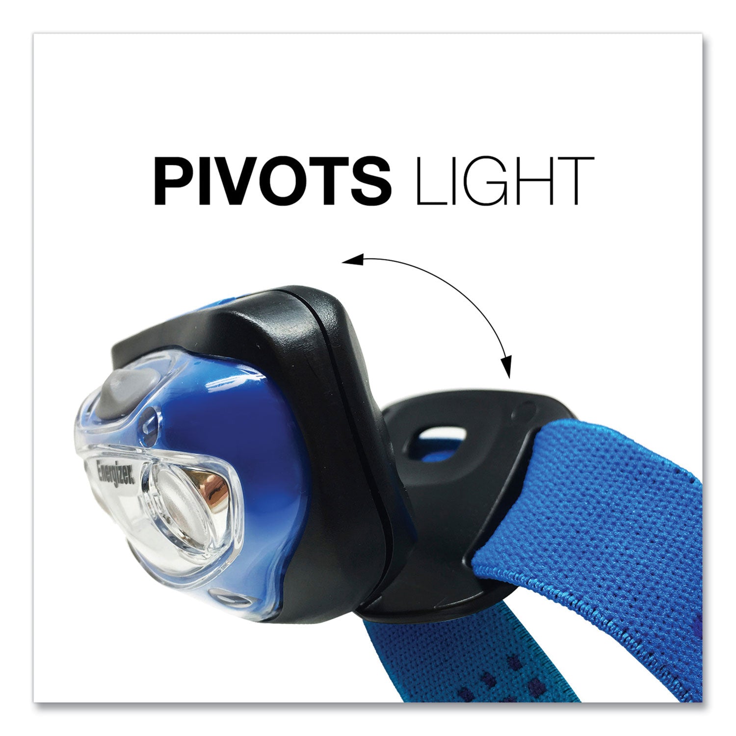 Energizer Vision LED Headlamp - LED - 100 lm Lumen - 3 x AAA - Battery - Impact Resistant, Water Resistant - Blue - 1 Pack
