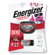 Energizer Vision HD LED Headlamp - LED - 300 lm Lumen - 3 x AAA - Red - 1 Pack